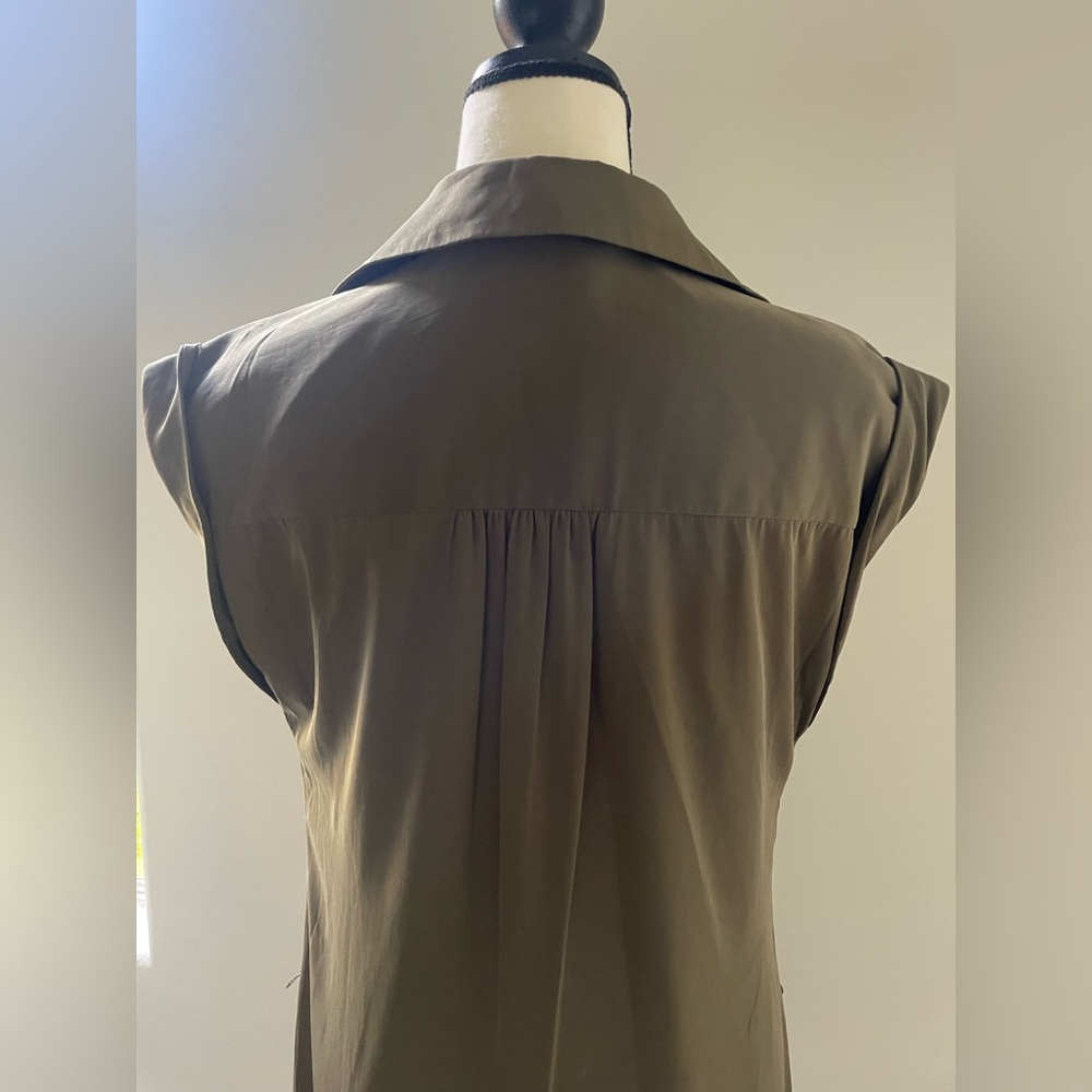 Express Button Down Dress With Front Pockets Small - image 7